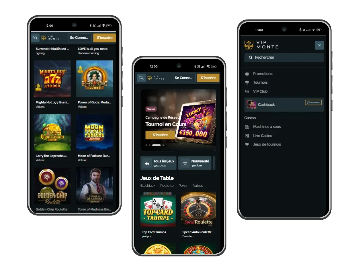 vipmonte casino mobile version